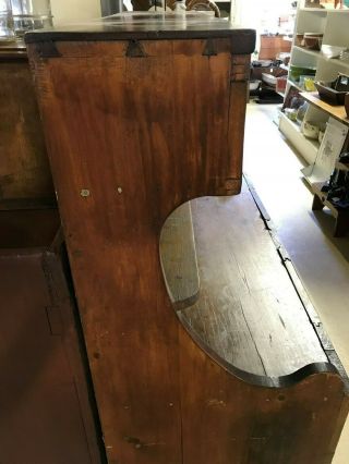 Antique Primitive Dry Sink Cabinet Two Door Two Drawer 10