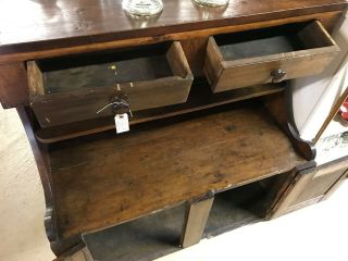 Antique Primitive Dry Sink Cabinet Two Door Two Drawer 5