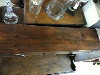 Antique Primitive Dry Sink Cabinet Two Door Two Drawer 7