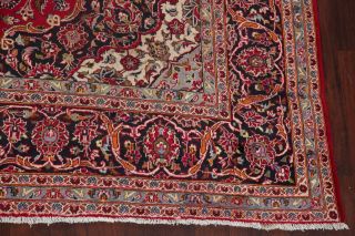 One - of - a - Kind VINTAGE Floral RED Oriental Area Rug Hand - Knotted Wool 10x14 LARGE 7