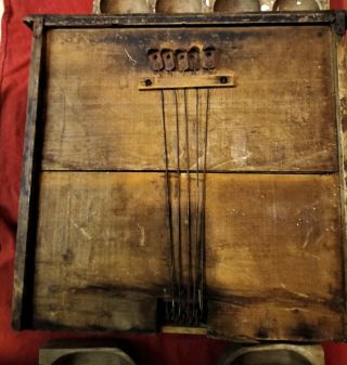 Rare Antique General Store 1800s Wooden Cash Register Drawer,  Insert Trays 3
