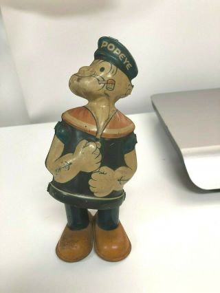 Chein & Co.  1932 Antique Metal/Tin Popeye Wind Up Toy 11