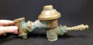 Antique Bronze Sloan Flush Valve With Decorative Handle