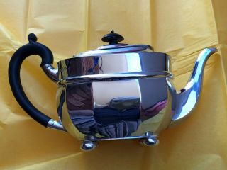 Solid Sterling Silver Bachelor Tea Set - S Blanckensee & Son Ltd - Chester 1932 4