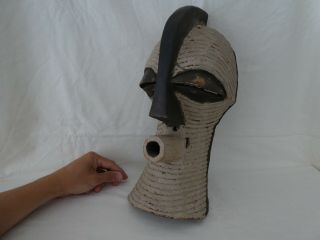 Vintage African Tribal Art Wooden Mask