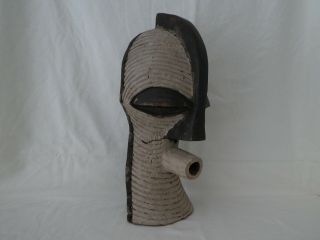 Vintage African Tribal Art Wooden Mask 3