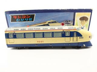 VINTAGE TRADE MARK TM RADICON HIKARI MONORAIL TYPE TRAIN JAPAN TIN BATTERY TOY 2 2