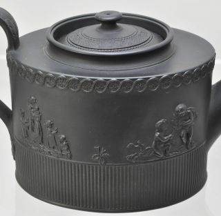 Rare 18th Century Antique Elijah Mayer Black Basalt Teapot 1790 6