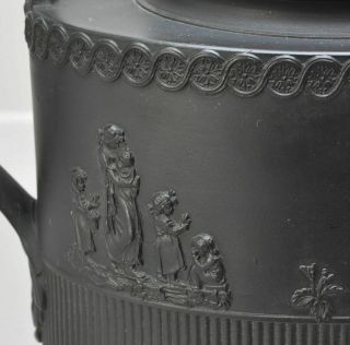 Rare 18th Century Antique Elijah Mayer Black Basalt Teapot 1790 7