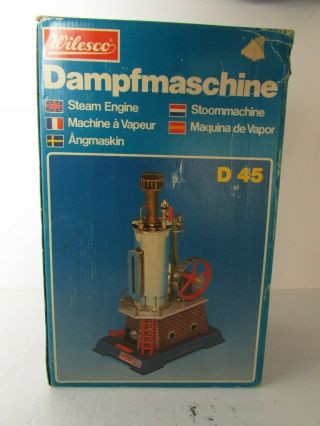 Wilesco D 45 Dampfmaschine Steam Engine Made In West Germany 4
