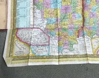 Vintage Pocket Map: 1839 Mitchell’s Map Of Ohio,  Indiana,  Illinois,  & Michigan 6