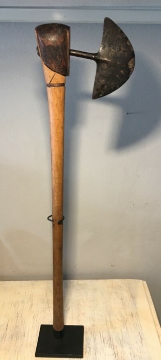Tsonga Axe From Mozambique - African Ethnic Tribal Zulu Cane Spear Knife