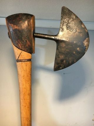 TSONGA AXE from MOZAMBIQUE - AFRICAN ETHNIC TRIBAL Zulu cane spear knife 6