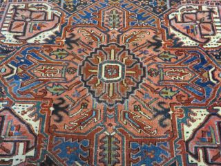 9 ' X 12 ' Antique Hand Made Persian Heriz Serapi Wool Rug Decorative Organic 2