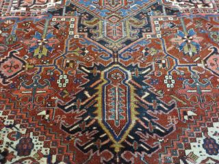 9 ' X 12 ' Antique Hand Made Persian Heriz Serapi Wool Rug Decorative Organic 6