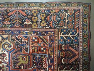 9 ' X 12 ' Antique Hand Made Persian Heriz Serapi Wool Rug Decorative Organic 9