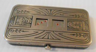 RARE 1920 ' s Demley Auto Dice - Antique Mechanical Pocket Gambling Game 3