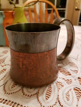 Georg Jensen HK Design Silverplate/silver? & Copper tankard - Denmark 10