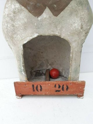 Great,  antique French passe - boules,  paper - maché,  1900 ' s,  Fairground game,  DOG 11