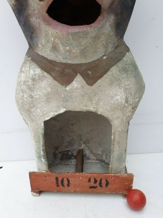 Great,  antique French passe - boules,  paper - maché,  1900 ' s,  Fairground game,  DOG 4