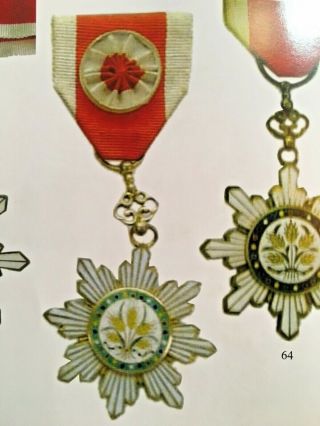 1913 CHINA AWARD CERTIFICATE ORDER OF GOLDEN GRAIN 4TH CLASS MEDAL 袁世凯勋章执照给俄国领事 10