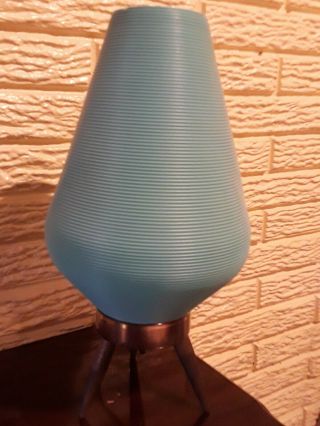 Vintage plastic style Beehive Tripod Lamp Atomic Mid Century Modern MCM 2