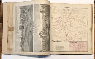 OH Ohio Brown County Ripley Georgetown Sardinia Aberdeen 1876 Atlas Map Book 10
