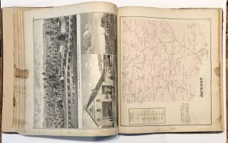 OH Ohio Brown County Ripley Georgetown Sardinia Aberdeen 1876 Atlas Map Book 11