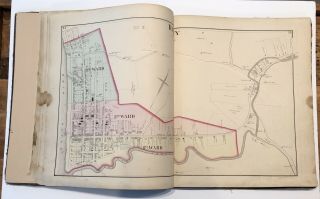 OH Ohio Brown County Ripley Georgetown Sardinia Aberdeen 1876 Atlas Map Book 7