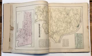 OH Ohio Brown County Ripley Georgetown Sardinia Aberdeen 1876 Atlas Map Book 8