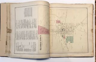 OH Ohio Brown County Ripley Georgetown Sardinia Aberdeen 1876 Atlas Map Book 9