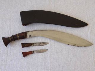 Kukri - Ww1 Interwar Sirupate - No Sword Dagger Knife - Complete Set
