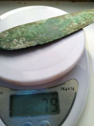 ANCIENT BRONZE KNIFE SWORD 5000 YEARS BC 9