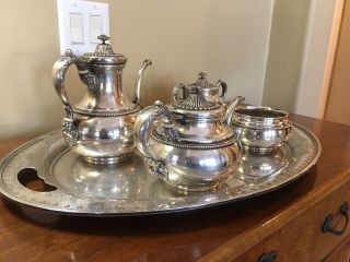 Gorham (Whiting Manufacturing Sterling Silver Tea Service - ANTIQUE 3