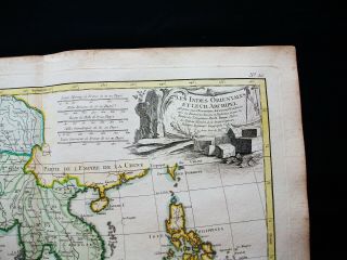 1778 ZANNONI - rare map: ASIA,  EAST INDIES,  INDIA,  PHILIPPINES,  MALACCA,  JAVA. 3