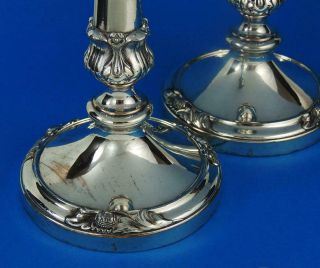 PAIR George IV OLD SHEFFIELD PLATE CANDLESTICKS Blagden Hodgson c1825 5