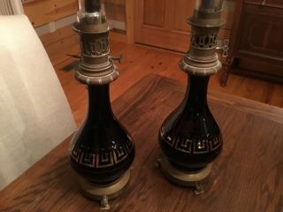 Rare French Oil Lamps from 1880 no chips or cracks on these lamps 2