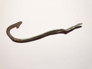 LARGE ANCIENT CELTIC Bronze hook,  lure,  сa 3 - 2 BC.  La Tène culture 2