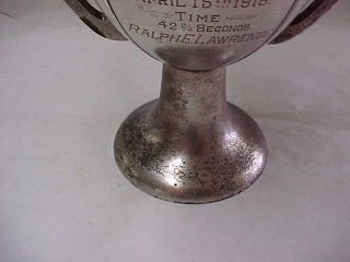 HEINTZ 1918 BOY SCOUT TROPHY,  FIRE - BY - FRICTION CONTEST,  STERLING,  BRONZE,  SILVER 4
