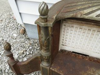 SUN GLOW VINTAGE CAST IRON ORNATE GAS FIREPLACE INSERT CERAMIC HEATER 6