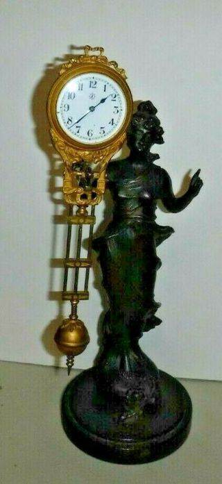 ANTIQUE JUNGHANS MYSTERY DIANA SWINGER CLOCK RARE GERMANY 3