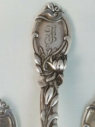 12 La Parisienne by Reed & Barton Sterling Silver Oval Place Soup Dessert Spoon 2