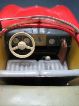 Distler Electromatic 7500 Porsche 356 Cabriolet Tinplate w/KEY & REPOP BOX 5