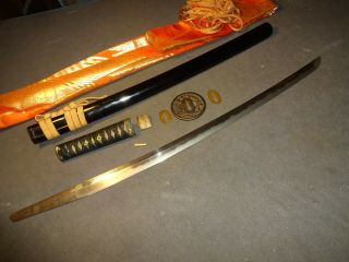 K98 Japanese sword wakizashi in mountingsm umetada tsuba 11