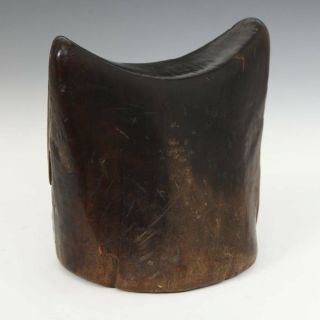 ANTIQUE AFRICAN HEADREST CARVED WOOD GURAGE ETHIOPIA EAST AFRICA 19TH C. 2