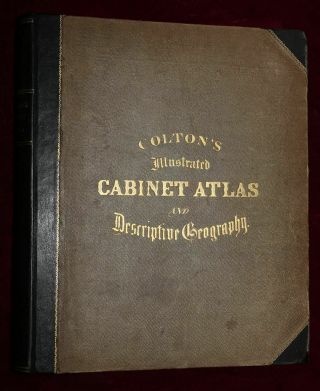 Xrare 1859 Huge World Atlas Maps Western States Usa America Early San Francisco