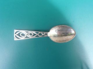 AMY SANDHEIM ARTS & CRAFTS STERLING SILVER TEA CADDY SPOON 1923 3