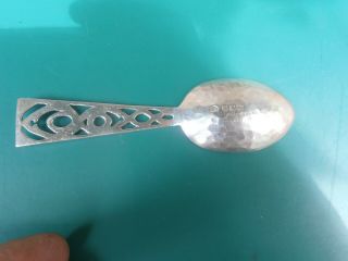 AMY SANDHEIM ARTS & CRAFTS STERLING SILVER TEA CADDY SPOON 1923 7