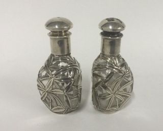 Vintage Chinese Export Silver Salt And Paper Shakers