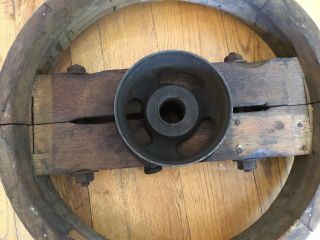 Antique Wooden Industrial Foundry Mold/Gear/ Wheel 2